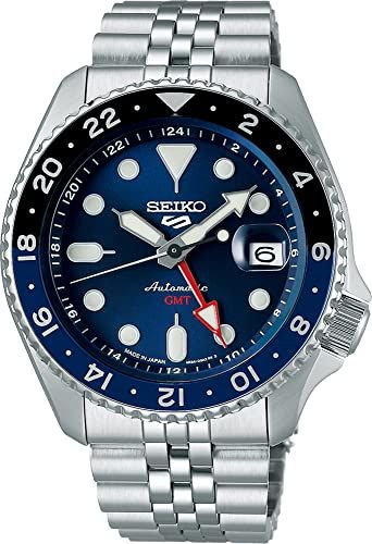 [SEIKO] 5 SPORTS SKX Sports Style GMTモデル 自動巻き メカニカル 腕時計 ファイブ スポーツ メンズ Made in Japan 日本製 SSK003 ブルー 海外モデル [並行輸入品]