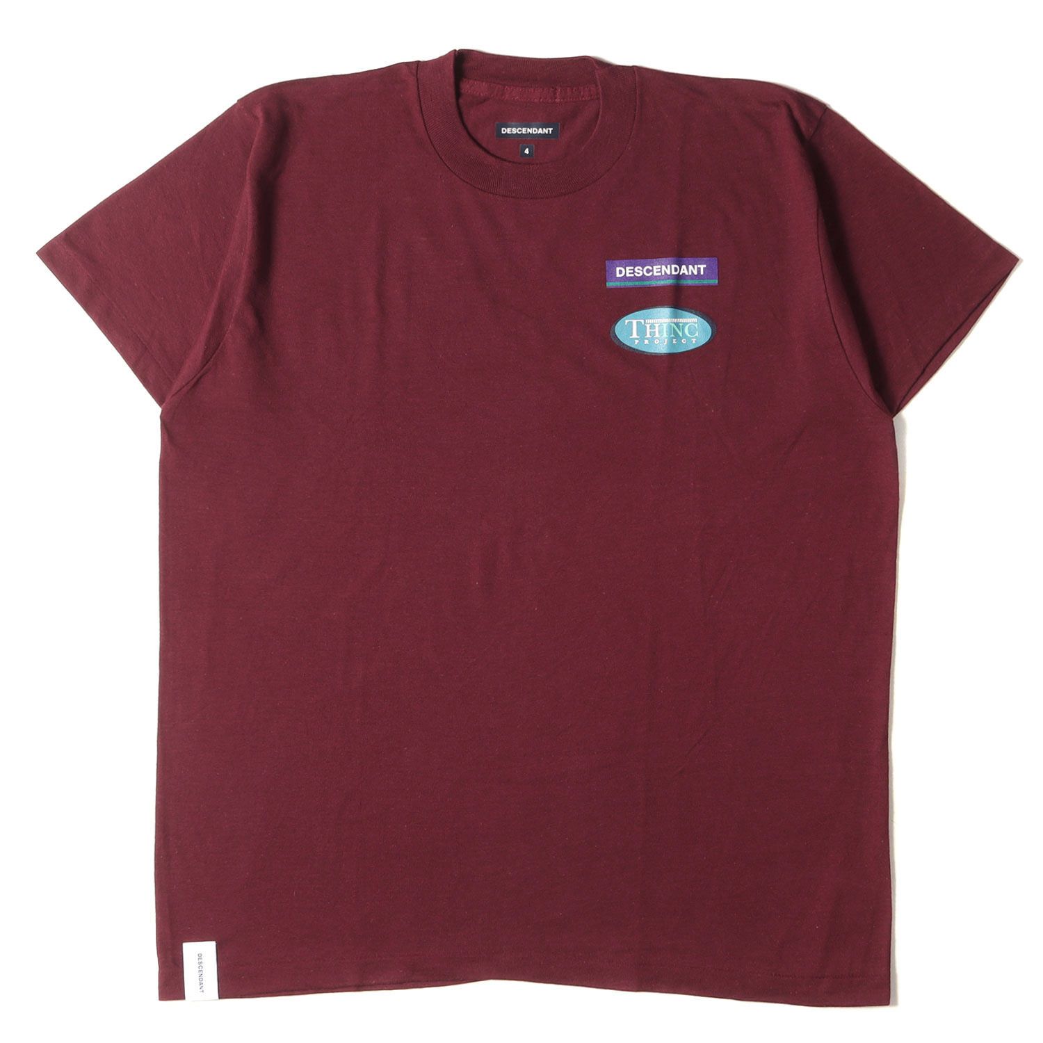 DESCENDANT ディセンダント Tシャツ サイズ:4 THINC PROJECT オーバル 