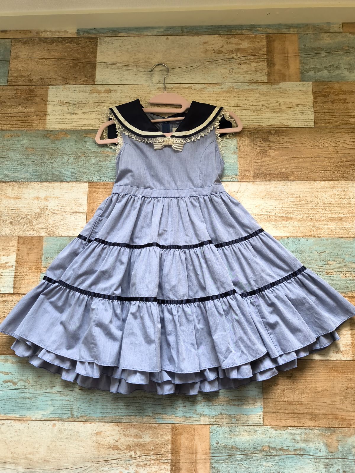 Apolina patchwork wendy 3-5y（Patchwork Stripe Wendy Dress