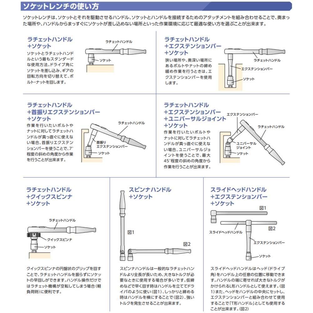 セール中】京都機械工具(KTC) ソケットレンチセット TB317X 差込角:9.5