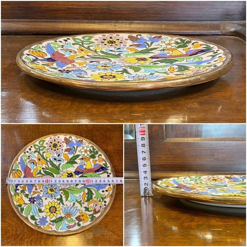 【希少】sevillarte スペイン セビリア焼き 飾り皿 36cm 大皿 希少】sevillarte スペイン セビリア焼き 飾り皿 36cm 大皿