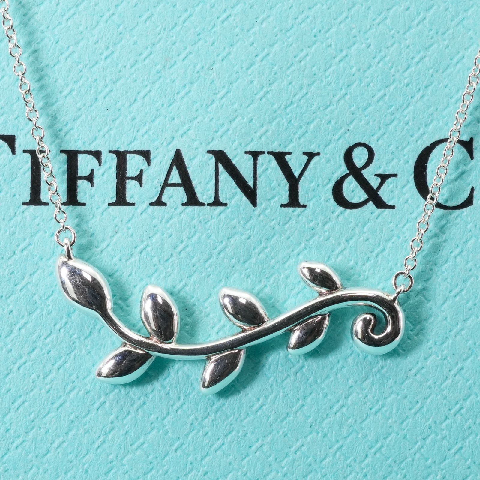 TIFFANY&Co. ティファニー オリーブ リーフ ヴァイン ネックレス 2024美品 ティファニー ネックレス オリーブ リーフ ヴァイン