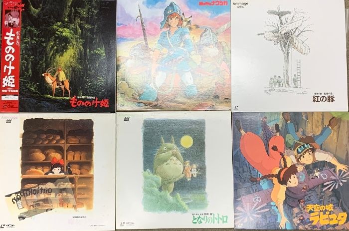 1 LD ジブリ まとめて 6点 セット となりのトトロ もののけ姫 魔女の宅急便 徳間ジャパンコミュニケーションズ ８枚組 レーザーディスク