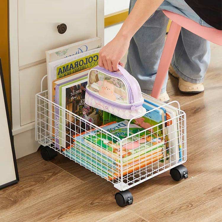 WIRE BUSKET / ホワイト ランドリーバスケット 小物収納 ラック