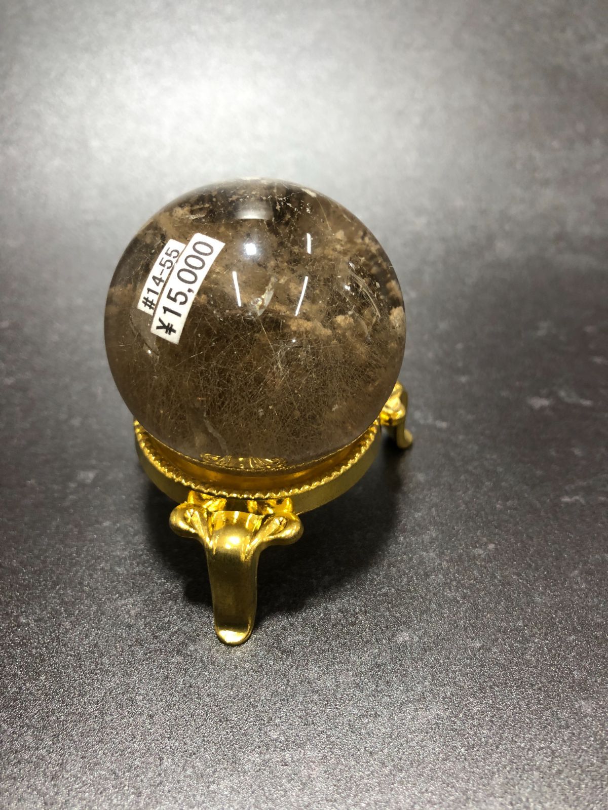 スモーキーガーデンルチルクオーツ丸玉 - メルカリ