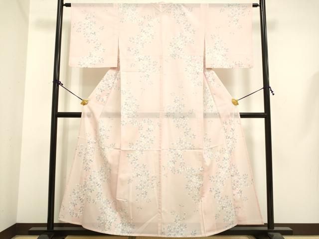 平和屋着物▽男性 訪問着 単衣 飛鶴文 金彩 洗える着物 AAAS1526oa 