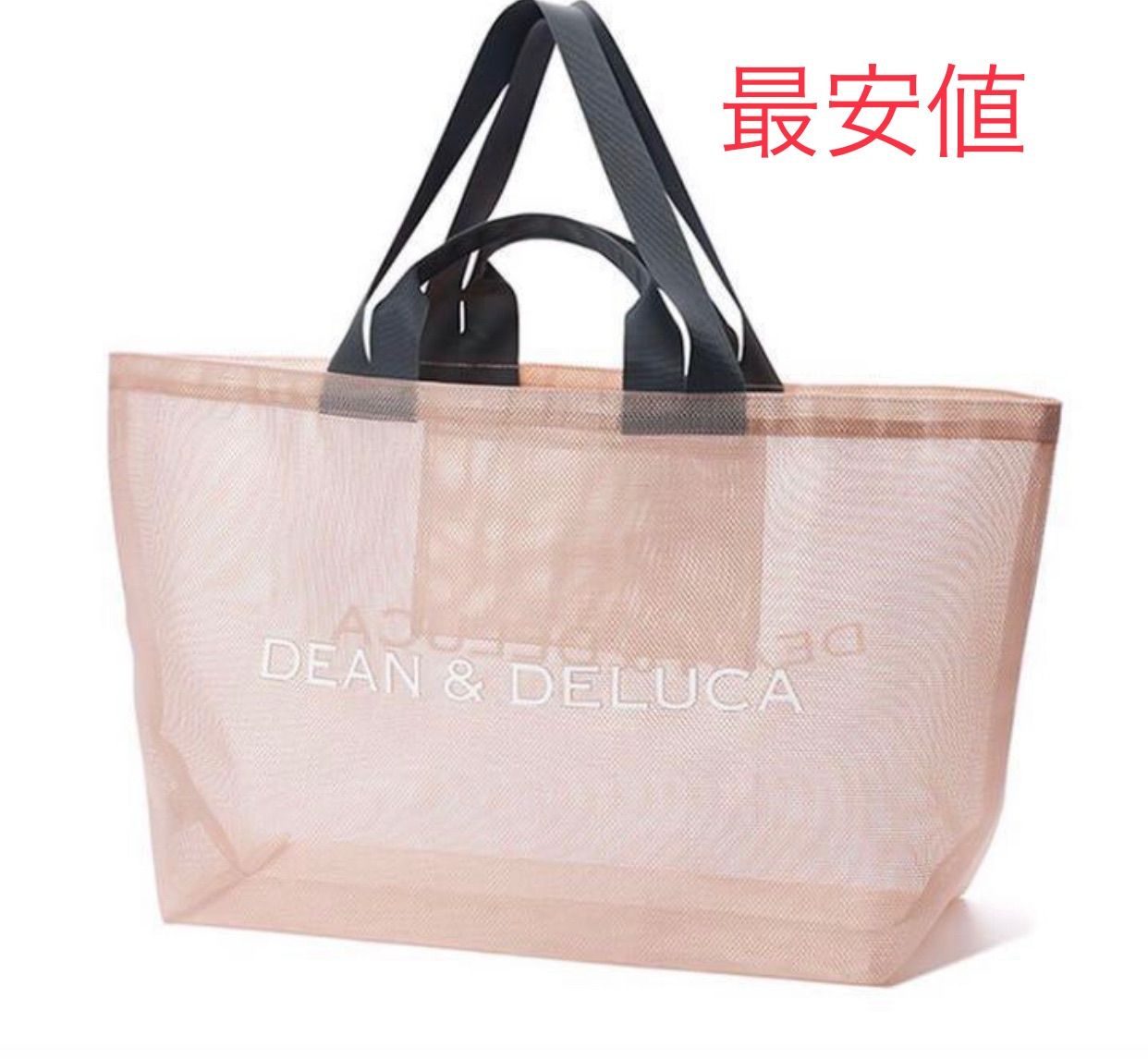 DEAN&DELUCA ディーン&デルーカ メッシュトートバッグ ピンク L - メルカリ