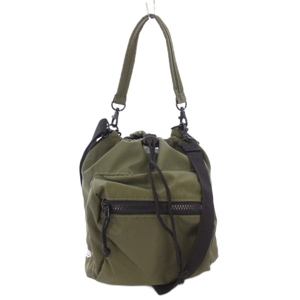 NEW ERA（ニューエラ） ハンドバッグ ショルダーバッグ NEWERA 2WAY ドローストリング ポーチ 3L ナイロンツイル ブラック オリーブ  14392362 14392363 : マニアック Yahoo!店 - 通販 - Yahoo!ショッピング ニューエラ NEW ERA 2WAY ドローストリングポーチ3Lナイロンツイル オリーブ ハンドバッグ ワンハンドル ショルダーバッグ 巾着型 ロゴ バイカラー 黒 ブラック カーキ 14392363 /BB