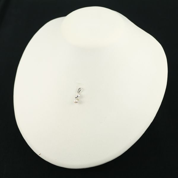 ミキモト ペンダントトップ ベビーパール 真珠 3.8-4.8mm K18WG BLJ