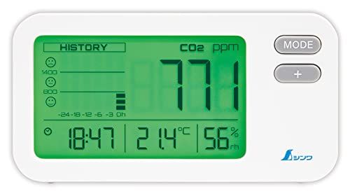 シンワ測定 Shinwa Sokutei デジタル二酸化炭素濃度計 光学式 補正機能付 78977