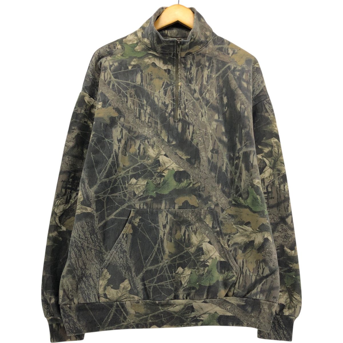 jerzees スウェット リアルツリー XL ジャージーズ カモフラージュ 古着 ジャージーズ Jerzees 迷彩柄 リアルツリーカモ ハーフ