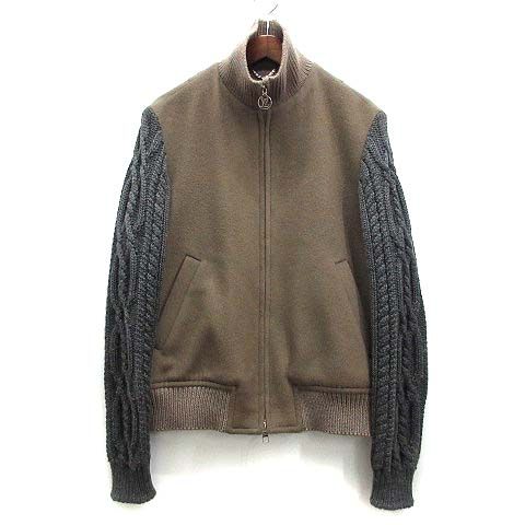 ルイヴィトン LOUIS VUITTON 袖ケーブルニット ウール ブルゾン 
