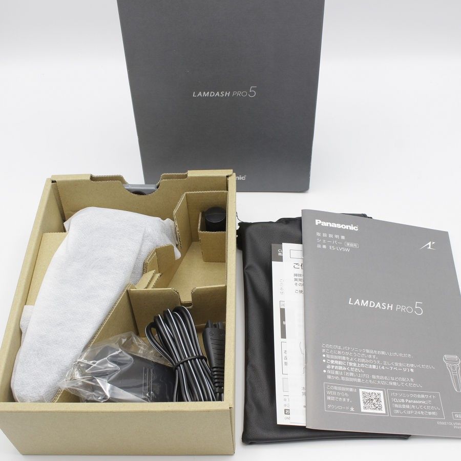 【新品】パナソニック ラムダッシュPRO ES-LV5W-K 黒 5枚刃 メンズシェーバー Panasonic 本体