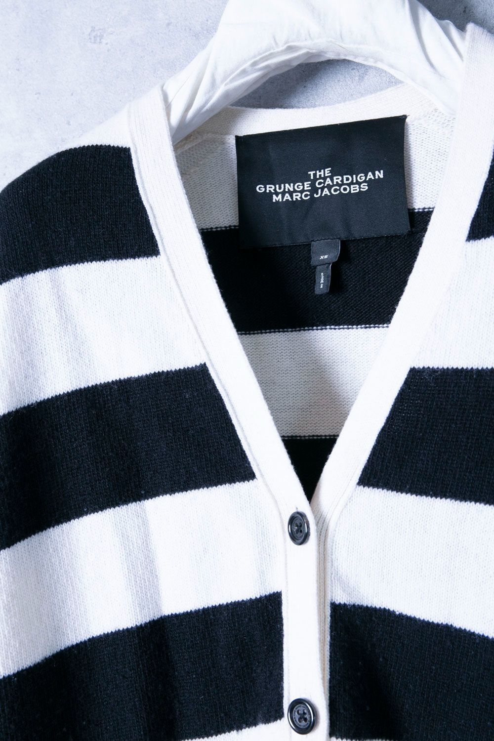 MARC JACOBS マークジェイコブス ダメージ加工ボーダーカーディガンTHE