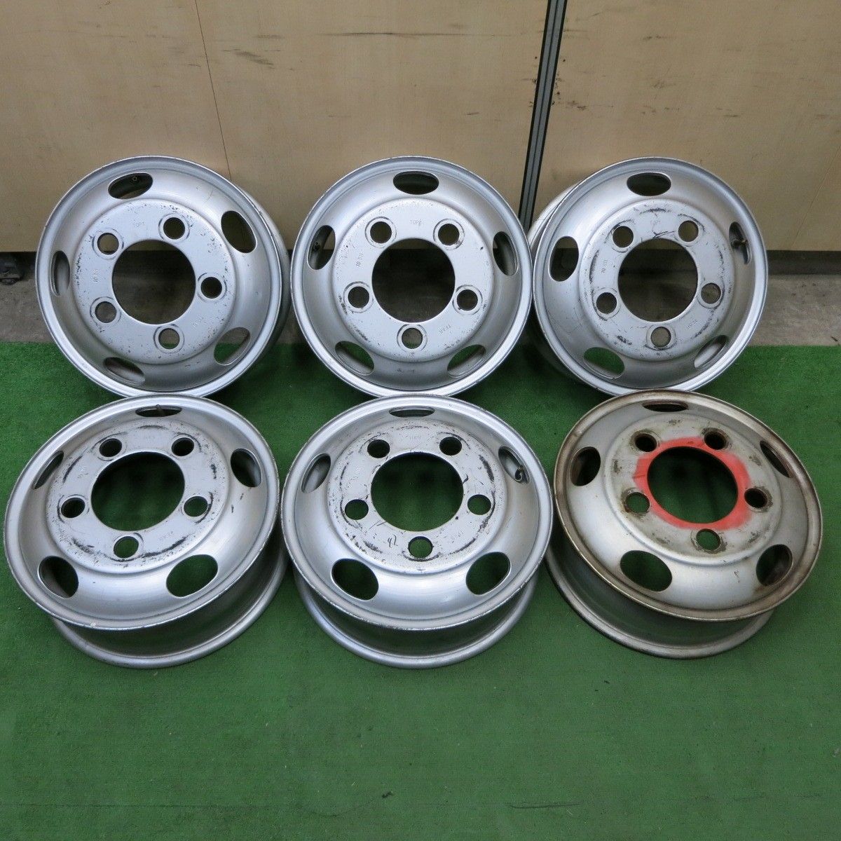 *送料無料* 6本価格トラック TOPY ホイール 16インチ 16×5.5K PCD203.2/5H ダイナ トヨエース 等4090201ナホ