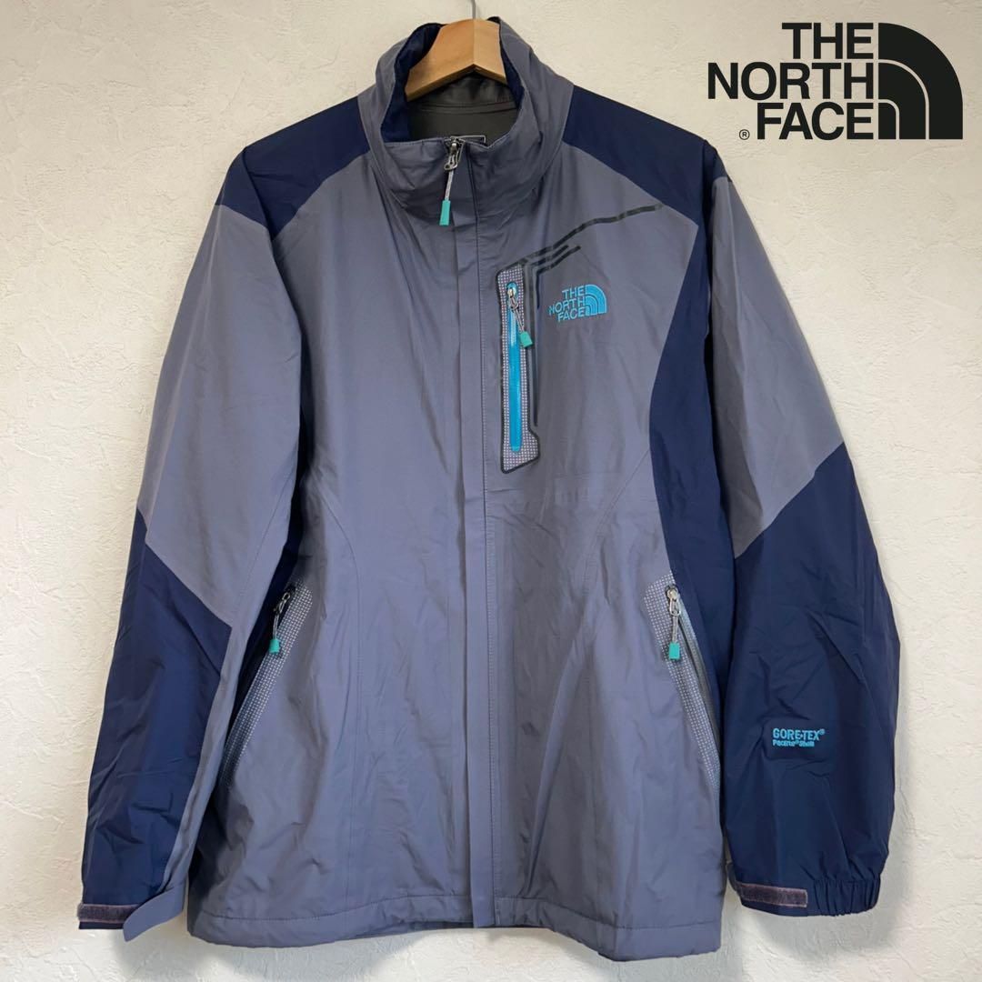 ノースフェイス マウンテンパーカー ゴアテックス 刺繍ロゴ グレー M 3 THE NORTH FACE ノースフェイス マウンテンパーカー ゴアテック