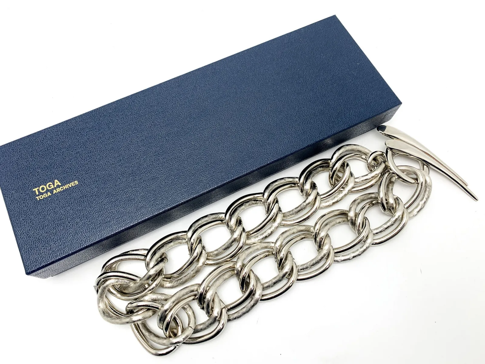 TOGA トーガ Big chain necklace シルバーカラー 大ぶり ボリューム 
