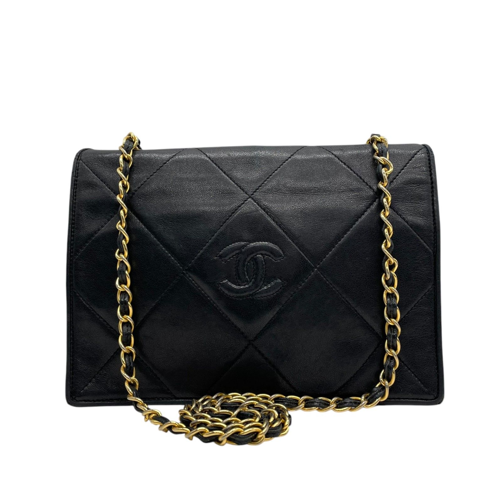 CHANEL シャネルレザー キルティング ショルダーバッグ
