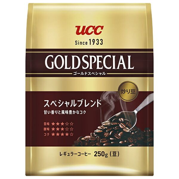 UCC ゴールド 炒り豆 ブレンド 250g×6袋入× 2ケース ｜ 嗜好品 レギュラーコーヒー コーヒー豆