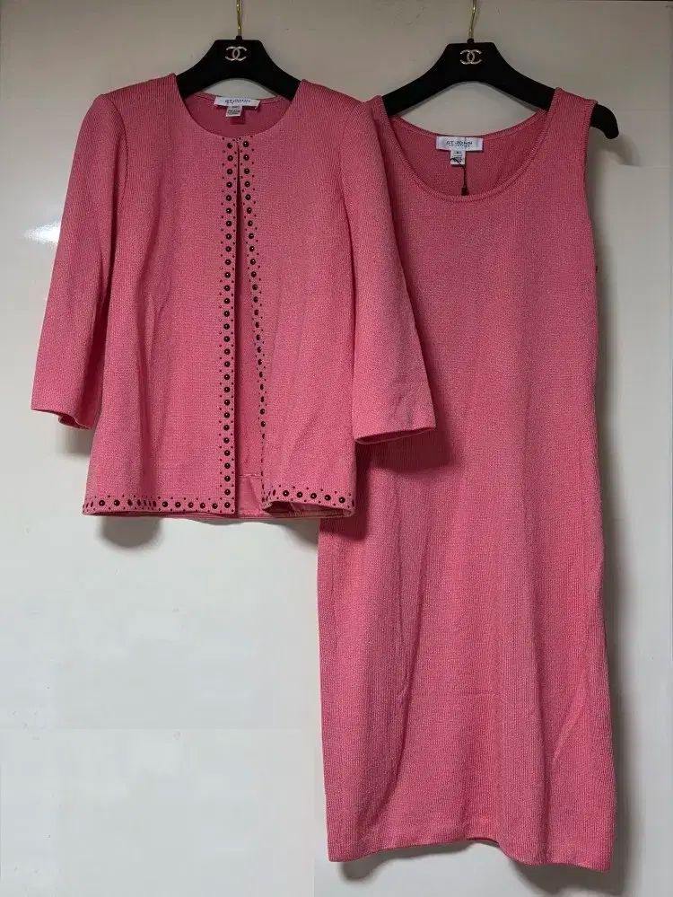 センソン ST JOHN ピンク ワンピース ジャケット セット