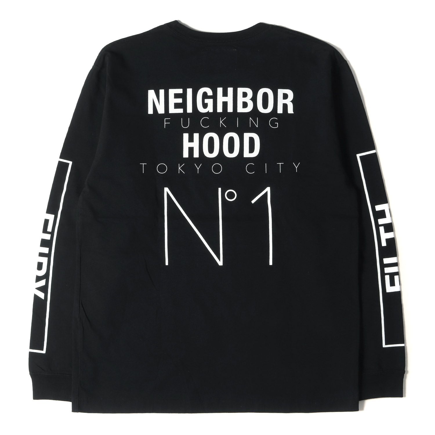 美品 NEIGHBORHOOD ネイバーフッド Tシャツ メッセージロゴ ロング