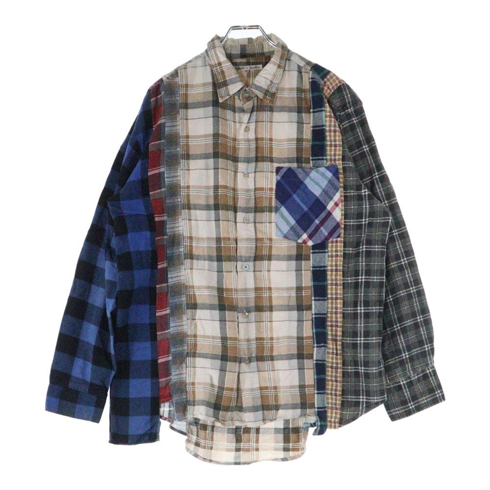 Rebuild by Needles チェック柄 長袖シャツ M RW394]Rebuild by Needles(リビルドバイニードルズ) Flannel Shirt