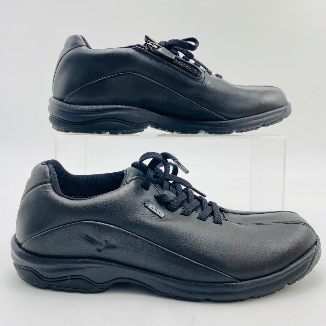 極美品 ミズノ LD40 V GTX 23.5cm 本革 GORE-TEX ブラック 黒 