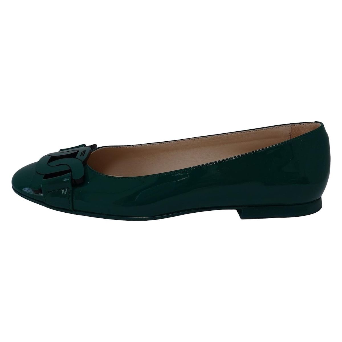 TOD S トッズ フラットシューズ 36 1|2 レディース ケイト バレリーナ フラットシューズ XXW06D0EB40SFKV015 グリーン レザー