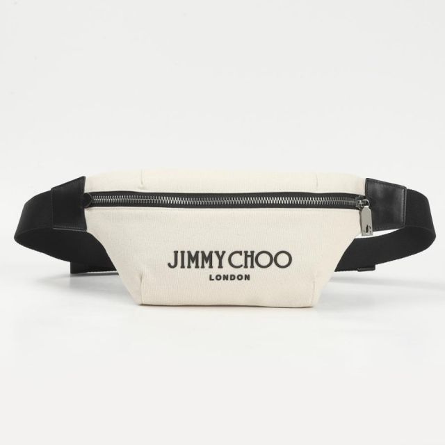 JIMMY CHOO ジミーチュウ ボディバッグ FINSLEY NATURAL/BLACK ジミー