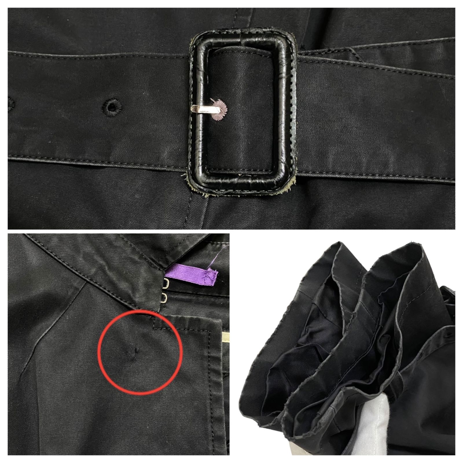 Paul Smith collection ライナー付ステンカラーコート　黒　L Paul Smith COLLECTION (ポールスミスコレクション) ステン