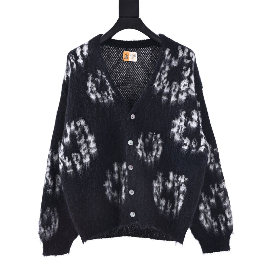 SAINT MXXXXXX DENIM TEARS セントマイケル きく カーディガン SAINT MXXXXXX DENIM TEARS セントマイケル きく カーディガン