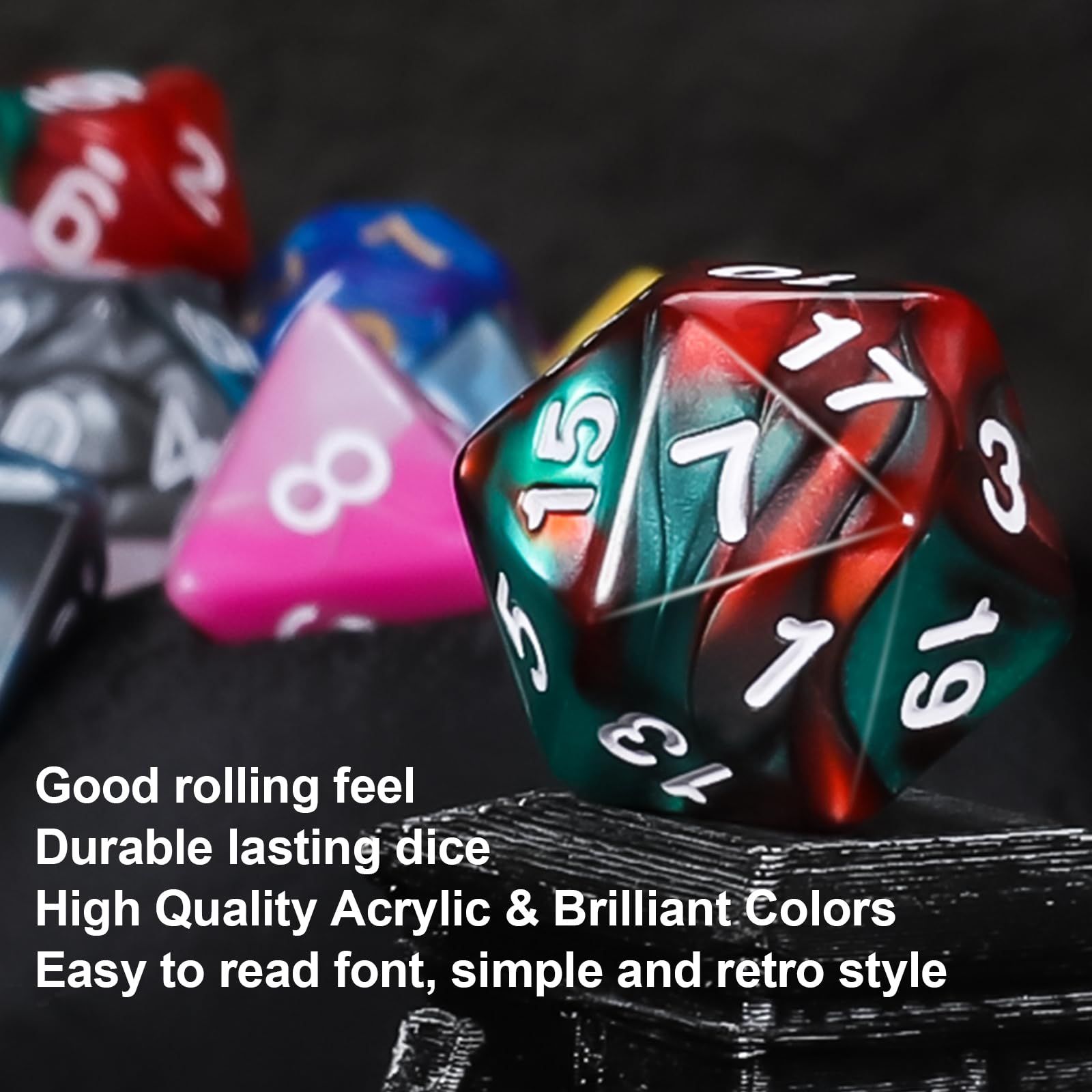 Dice Polyhedral Set Dragons Dungeons DND 0 - 42-Piece For &amp; 1 Dnd RPG for Ubuy