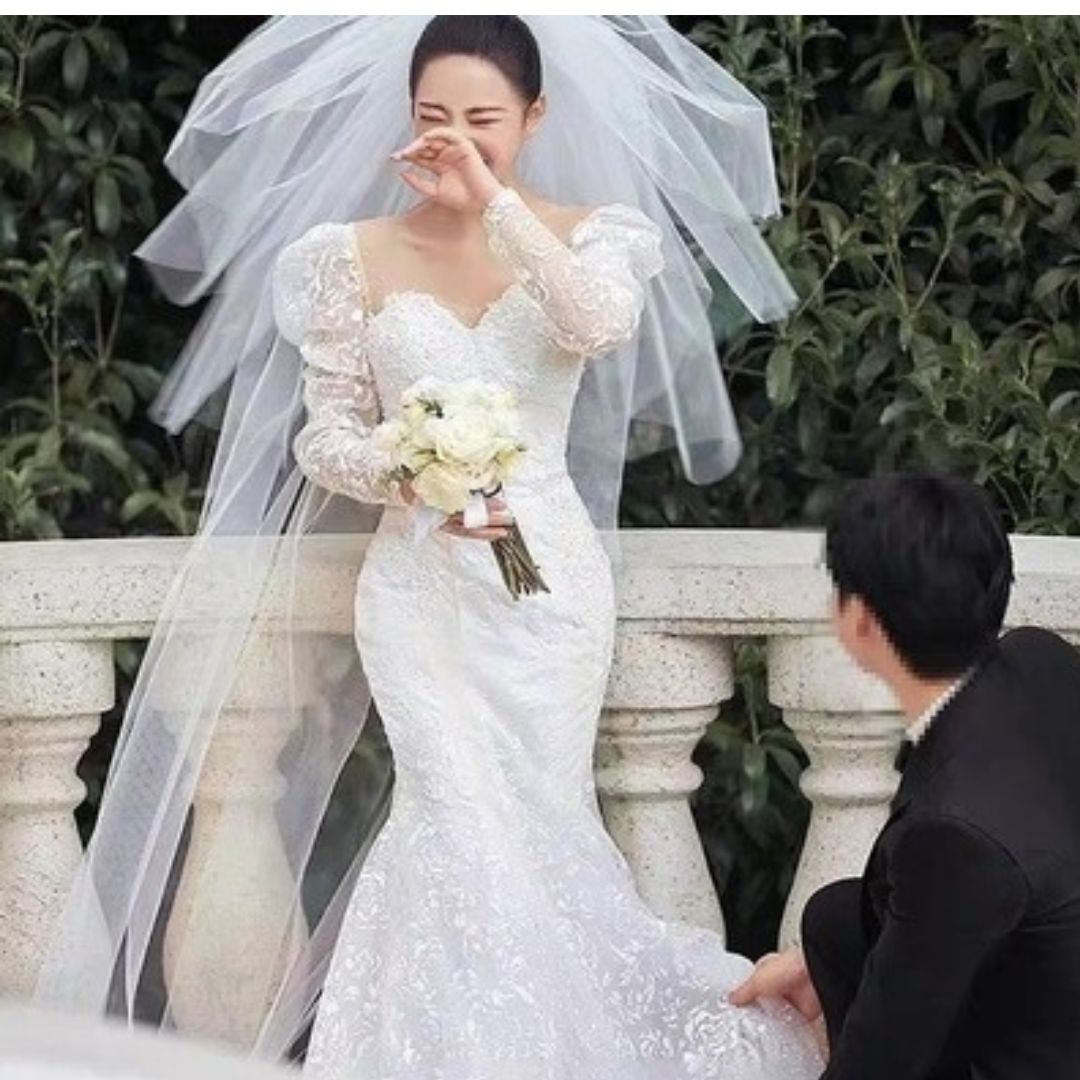 ウェディング ブライダル 結婚式 挙式 ベール レース チュール