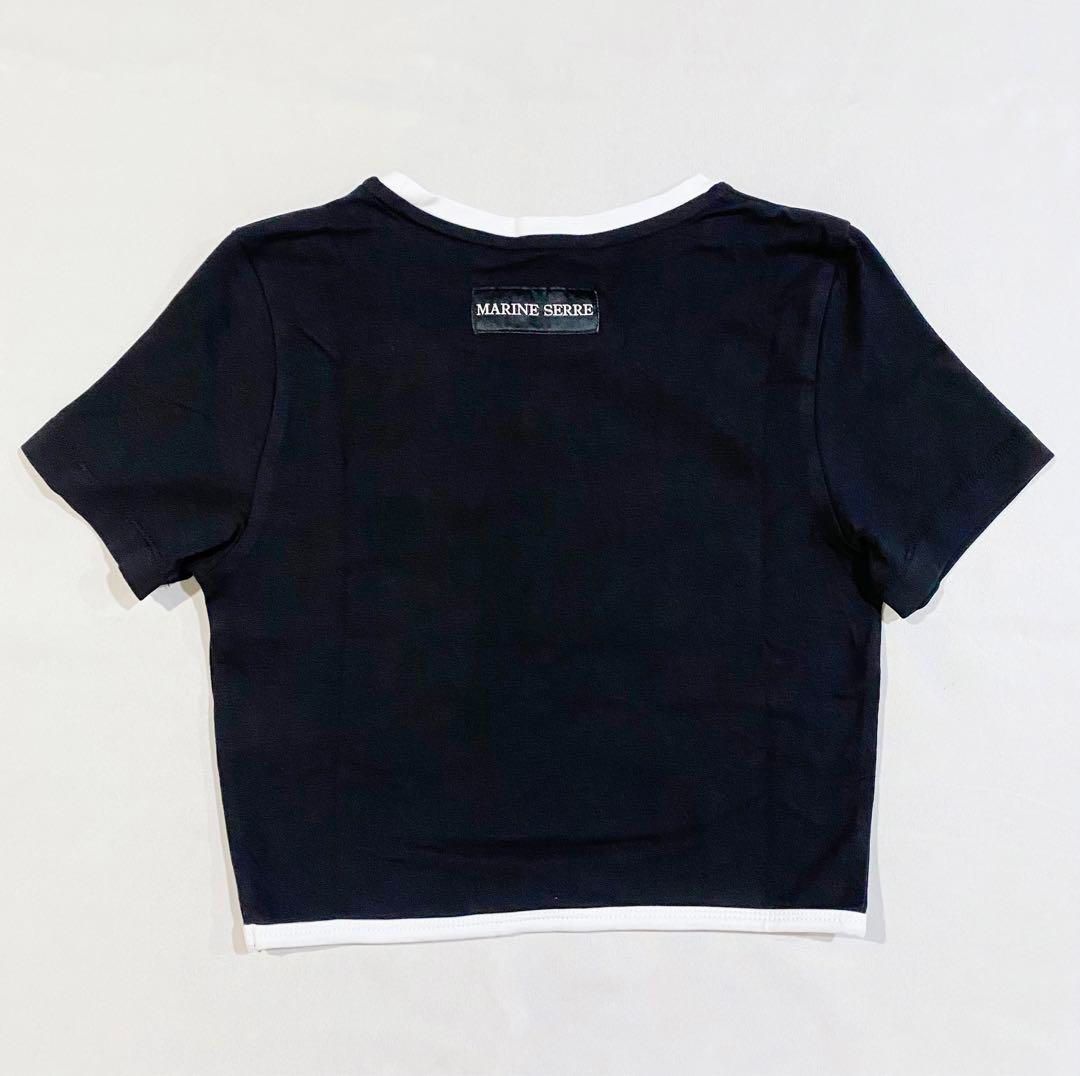 MARINE SERRE クロップドTシャツ