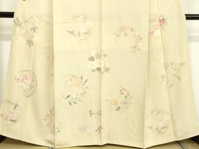 平和屋着物○訪問着 草花丸文 正絹 逸品 未使用 DAAV1063tw - メルカリ