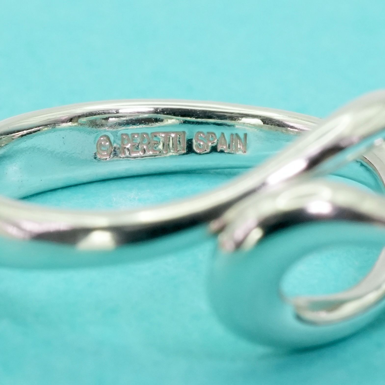 極美品6号 ティファニー オープンウェーブ シルバー リング/24-5708S