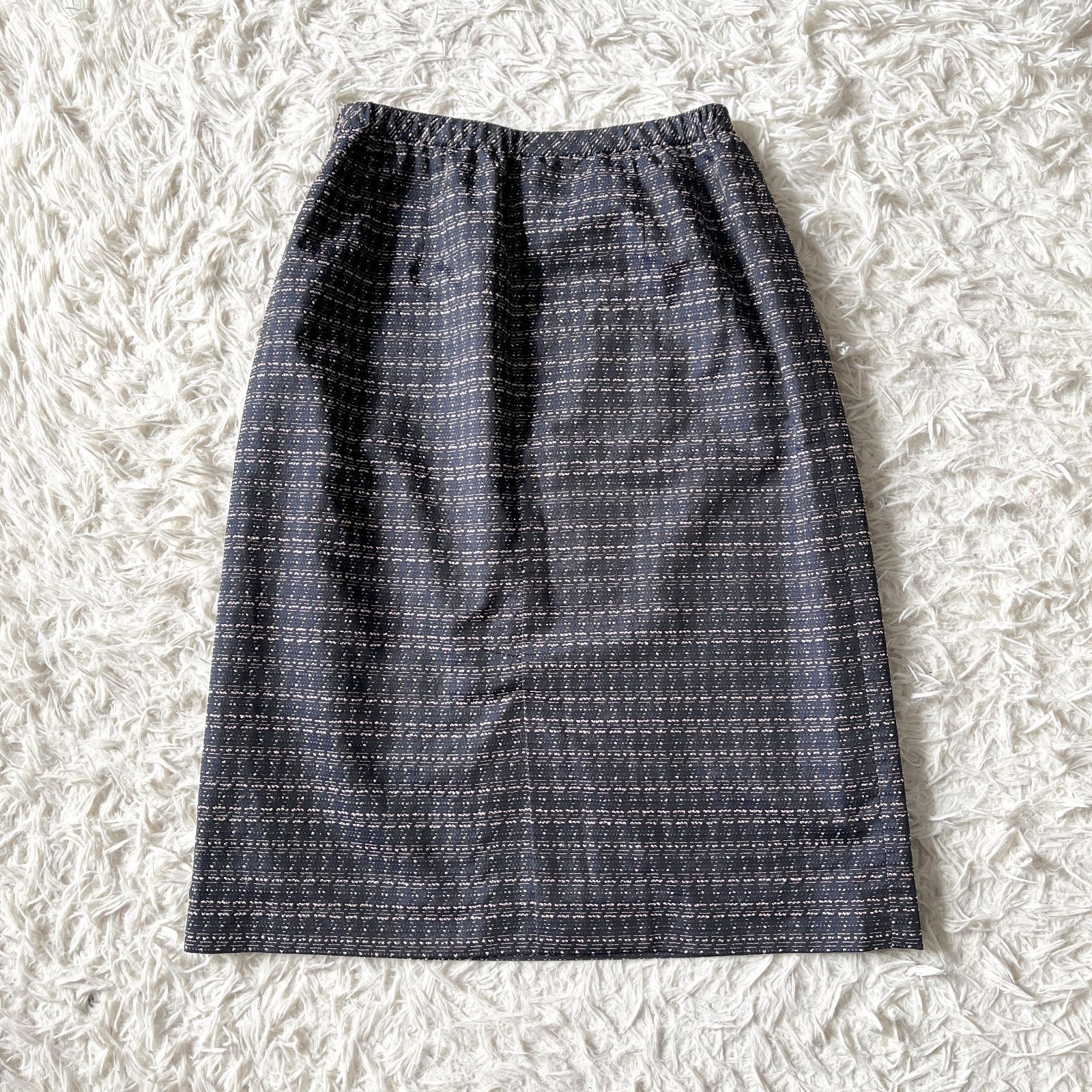 Leilian レリアン セットアップスーツ フォーマル ネイビー系 13号 XL 