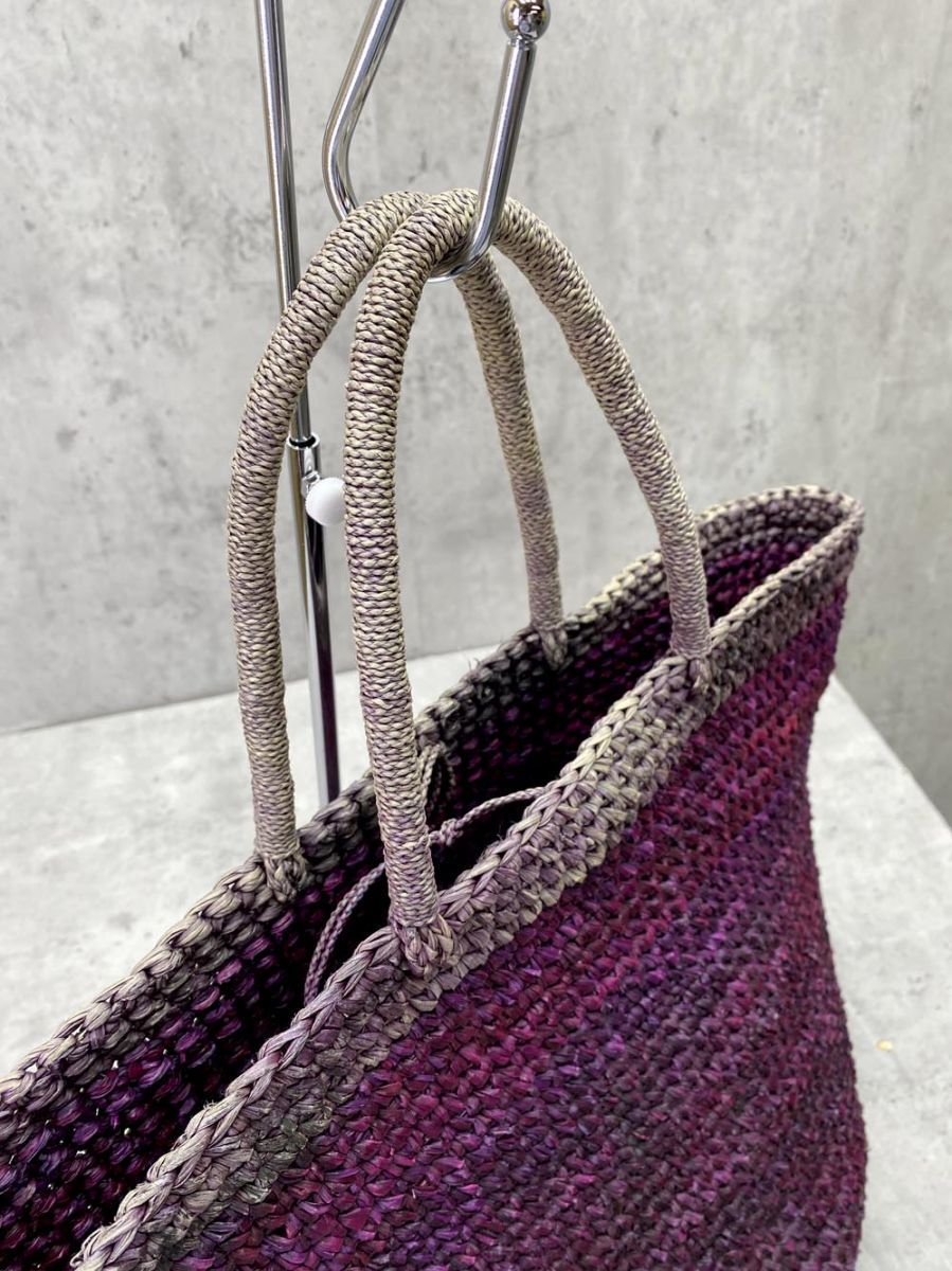 SENSI STUDIO センシスタジオ カゴ バッグ 紫 □□◎レディース