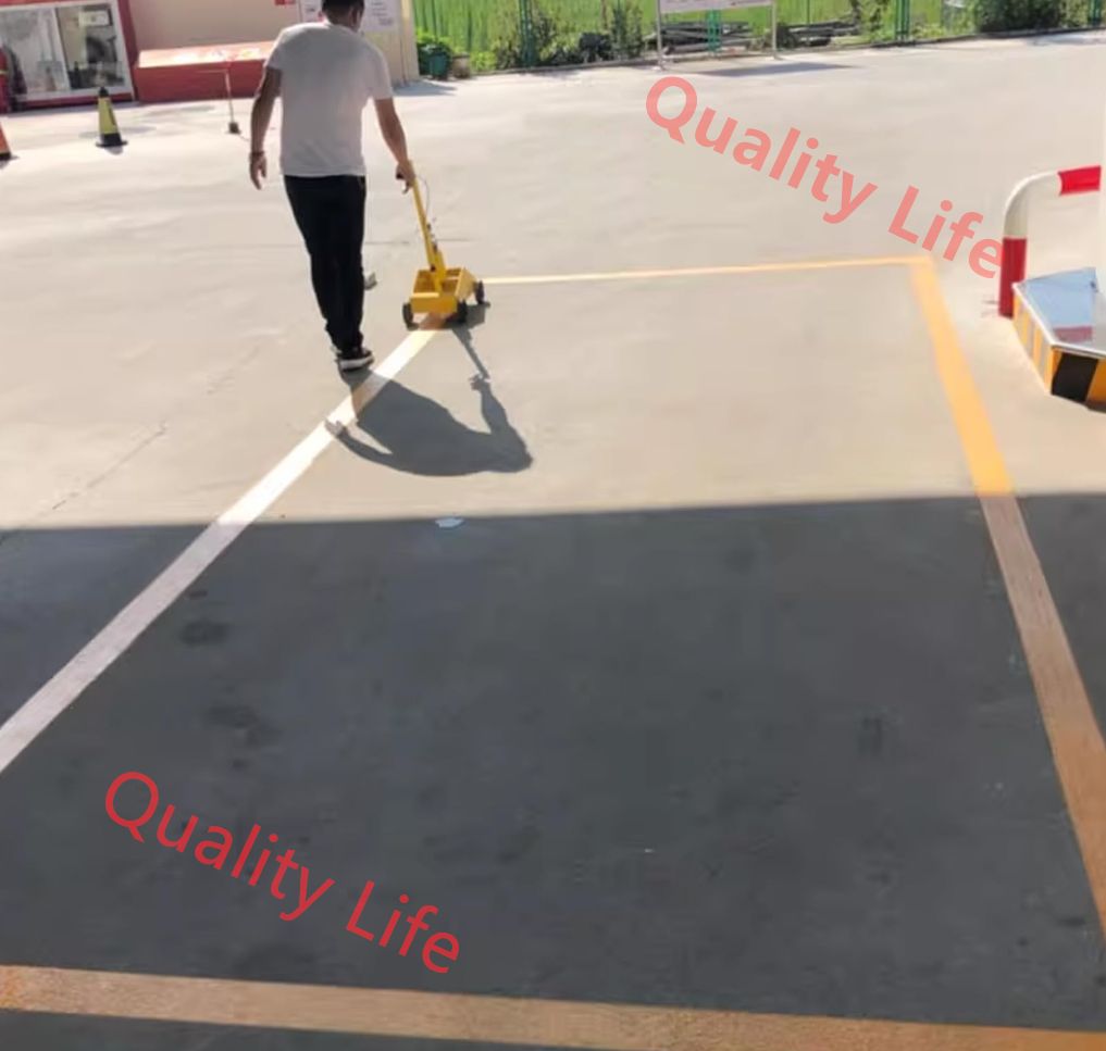 駐車場ストライピングマシンバスケットボールコートライン塗装機迅速で正確なマーキング HRDEVELOPMENT_JP