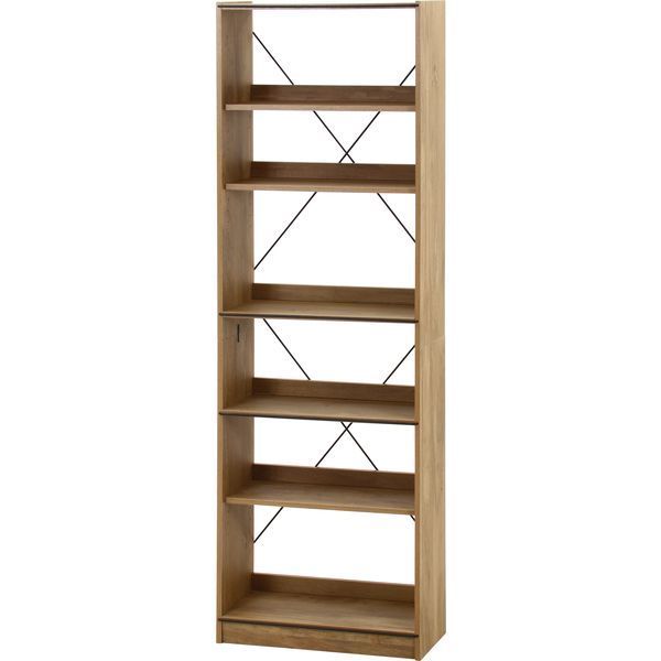 オープンラック6段 OAK NA オークナチュラル 組立品