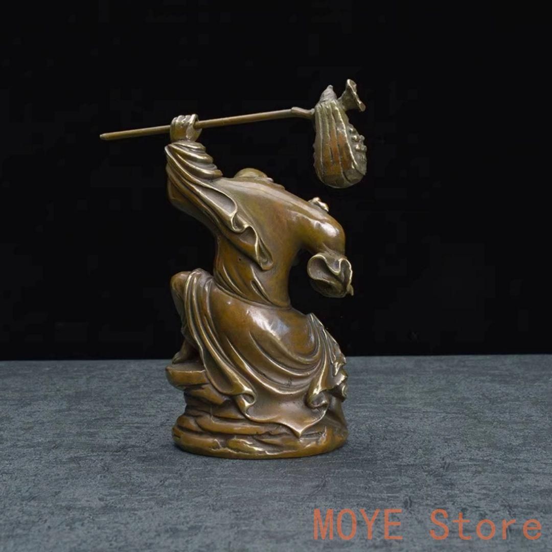 銅器 仏像 達磨祖師銅像 羅漢達磨仏像 彫刻 置物 開運 風水 工芸品 装飾品