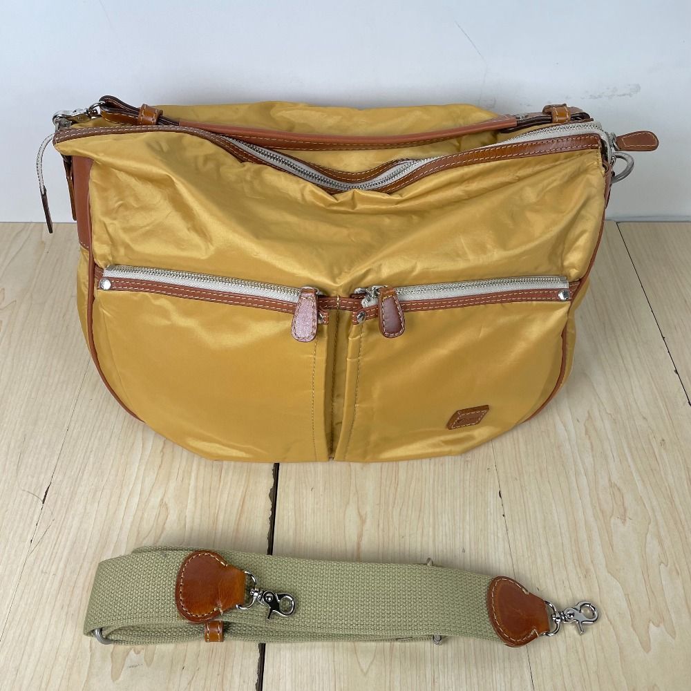 PICOLO  ショルダーバッグ ポリエステル yellow メンズ【中古】