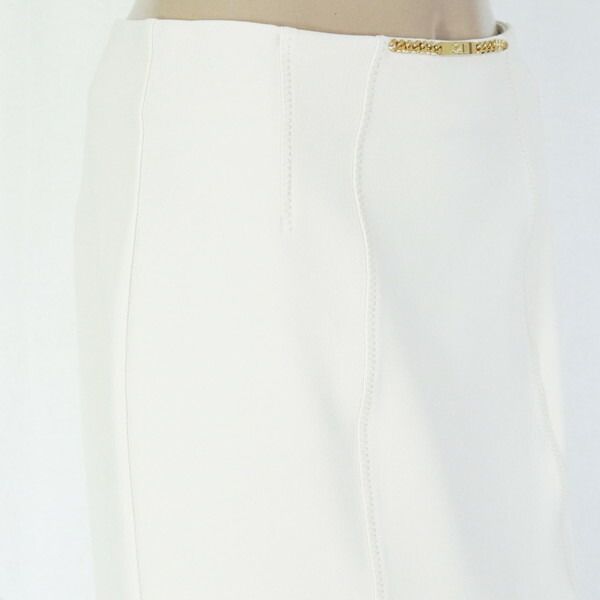 80 OFF エリザベッタフランキ ELISABETTA FRANCHI スカート 42 ESK695 Lサイズ オフホワイト レディース タイトスカート 膝丈スカート イタリア製 SIROKUMA-CORPORATION_COM