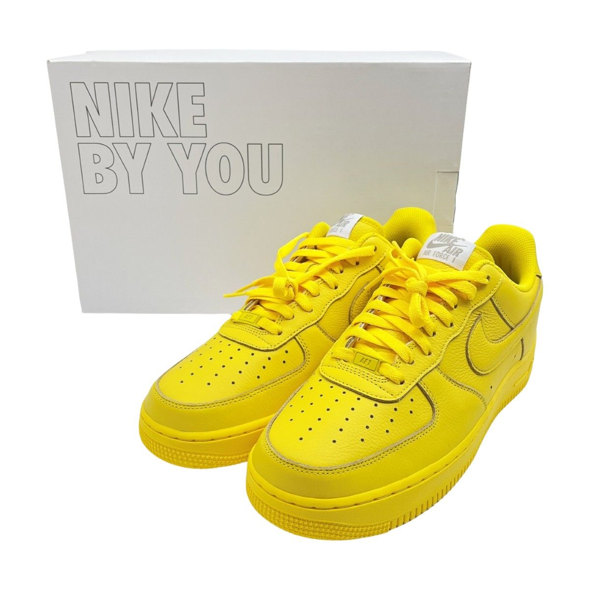 ◆◆NIKE ナイキ BY YOU エアフォース 1 スニーカー 28.5cm US11.5 DV3907-900 イエロー