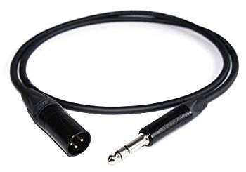 ･ MOGAMI 2534 黒 XLRキャノン オス -TRSフォン 1.5m | NEUTRIK NC3MXXB＆NP3XBAG | ブッシング黒 60wa65s