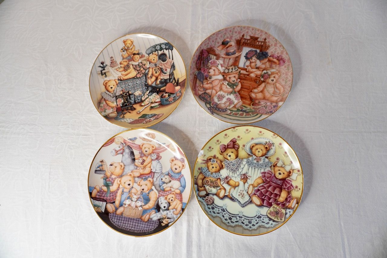 Franklin Mint テディベア 絵皿 3枚セット コレクションプレート 