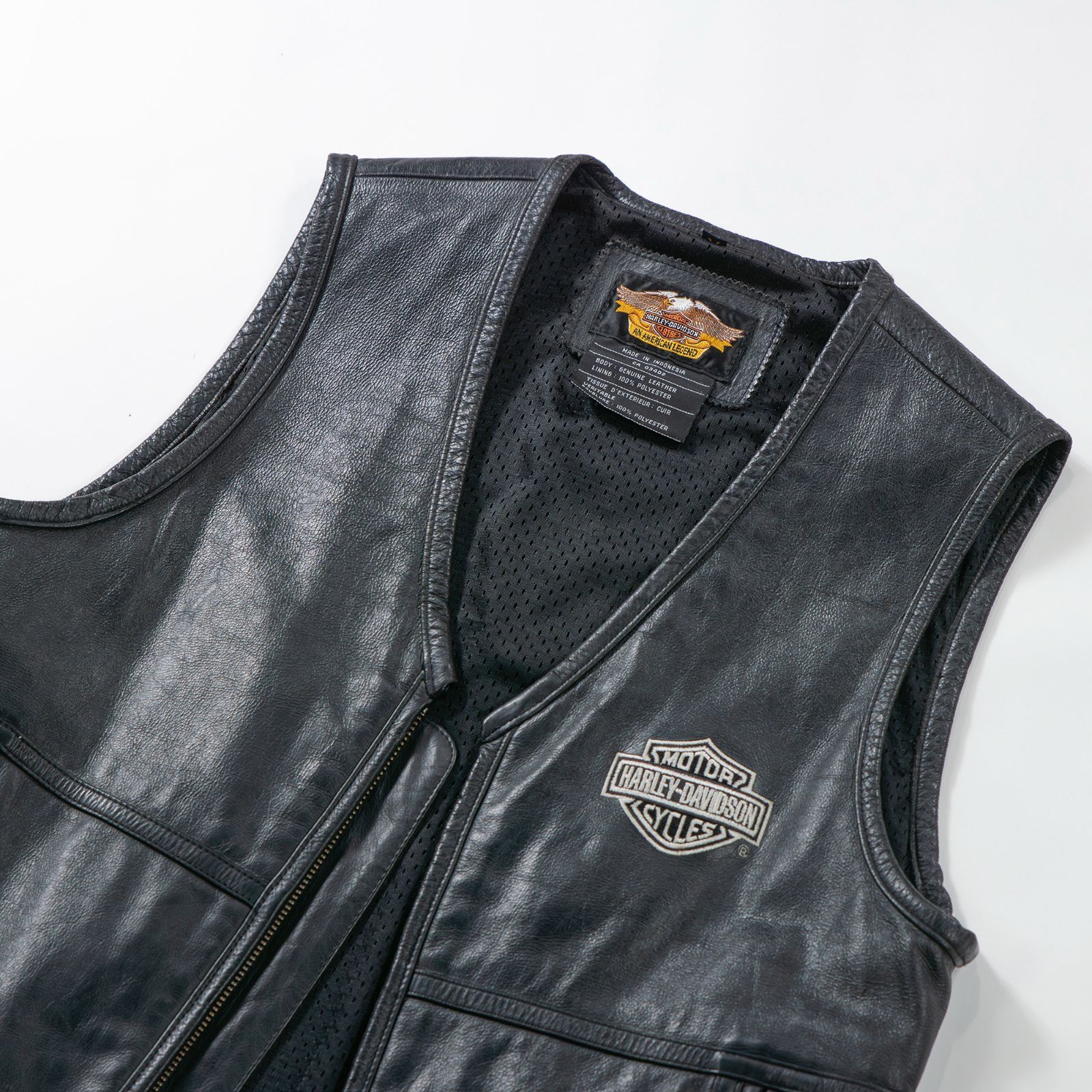ハーレーダビッドソン HARLEY-DAVIDSON レザーベスト 本革
