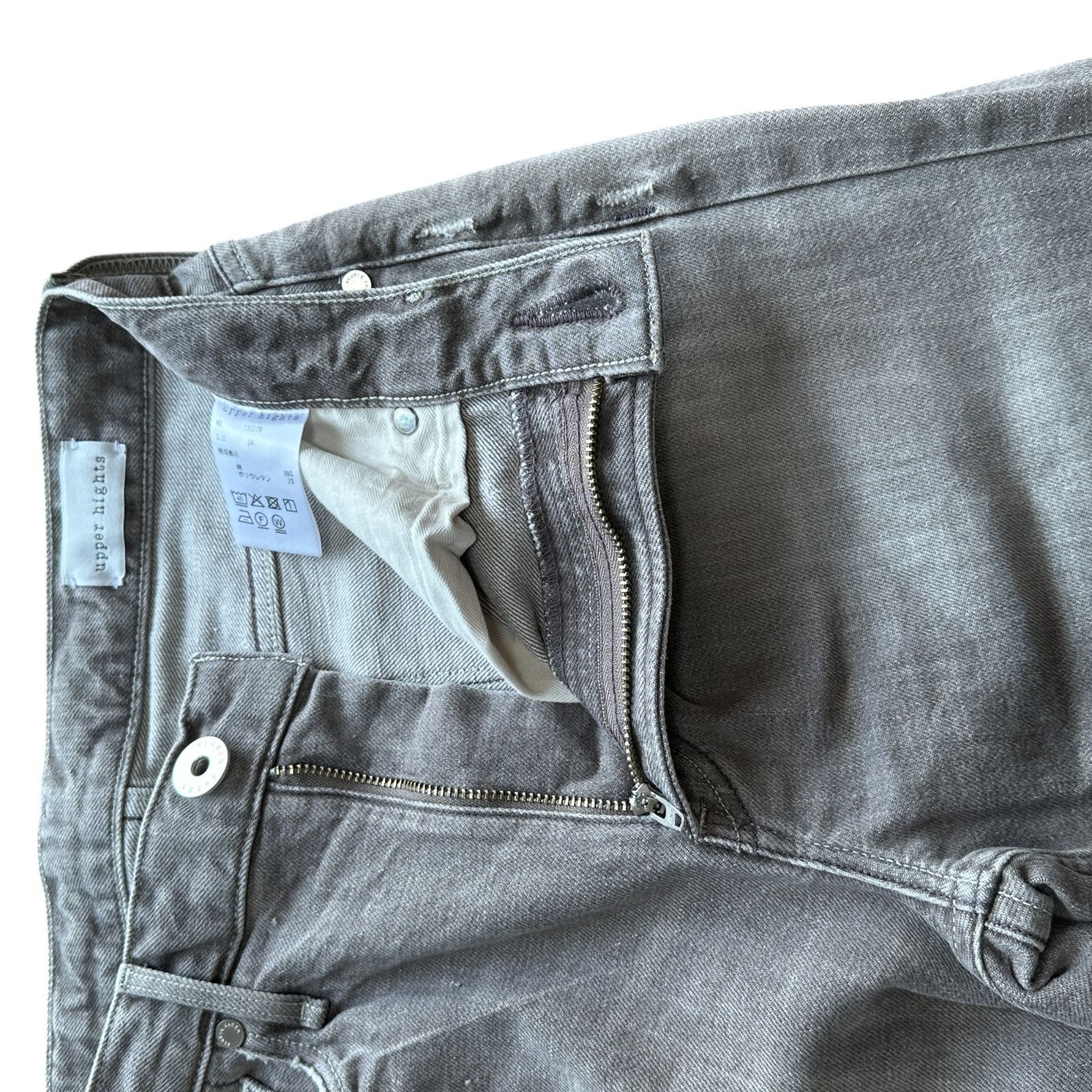 upper hights THE LADY 13G279 サイズ24 クロップド テーパード デニム