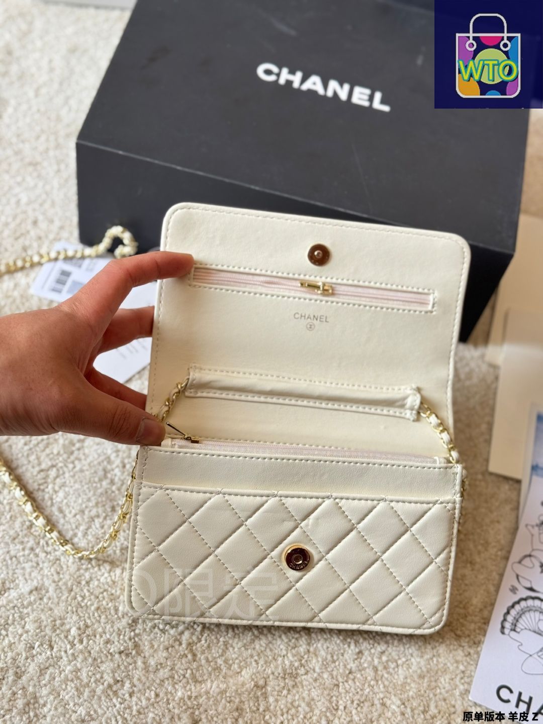 【CHANEL】ヴェルヴェット　財布 楽天市場】≪Brand new≫ CHANEL Zip Long Walette Black Gold