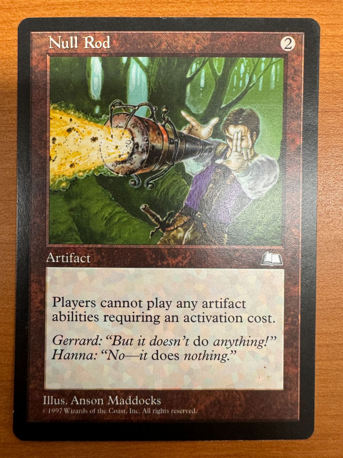 MTG マジックザギャザリング 無のロッド 英語版1枚 貴重】無のロッド Null Rod 英語版 EN版 WTH 茶 R MTG マジック